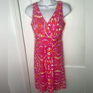 JUDE CONNALLY Vibrant Pink and Orange Women's Dress